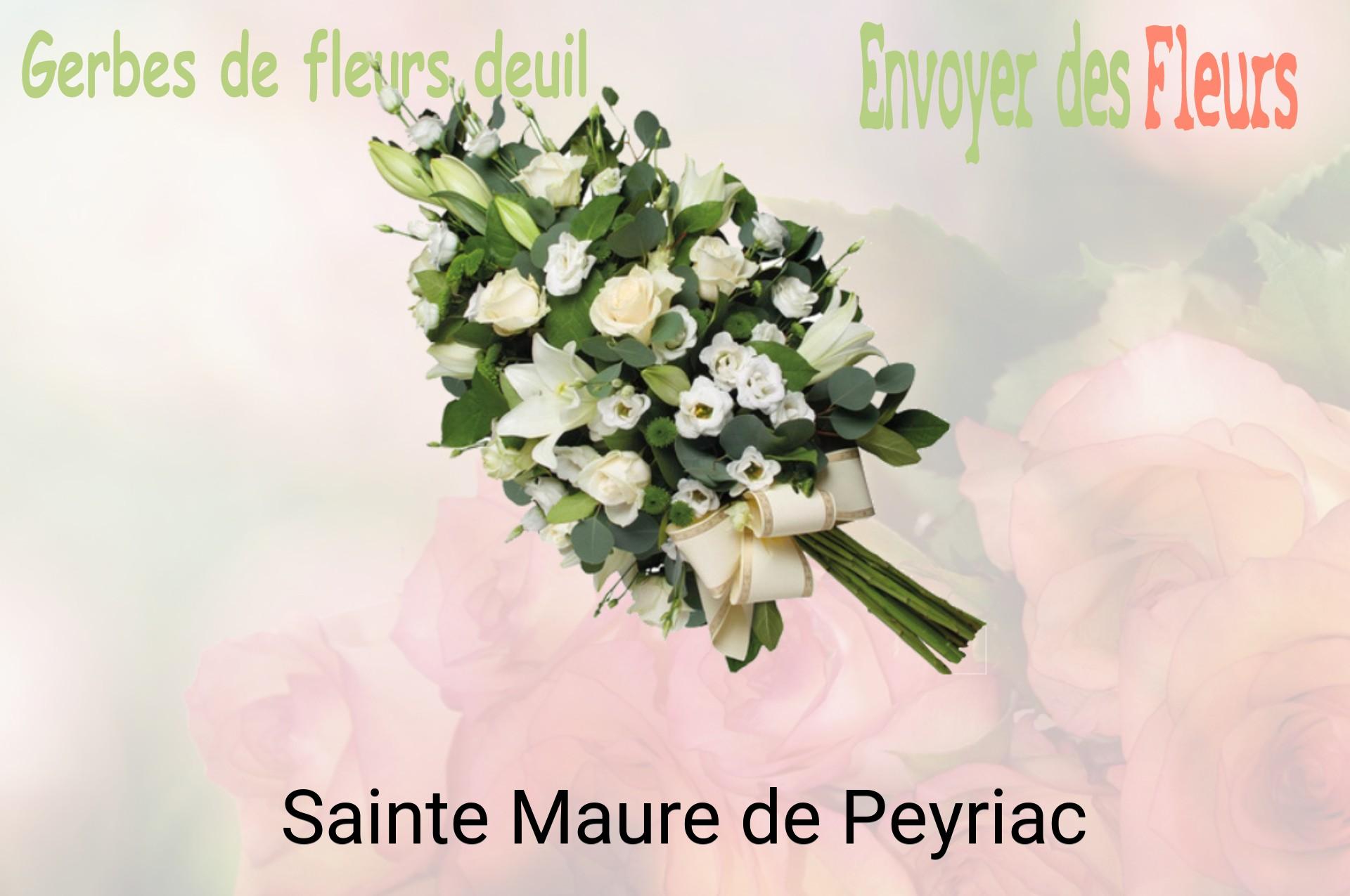 Gerbe de fleurs de deuil livrée à Sainte-Maure-de-Peyriac